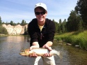 another blackfoot river cutthroat on the fly